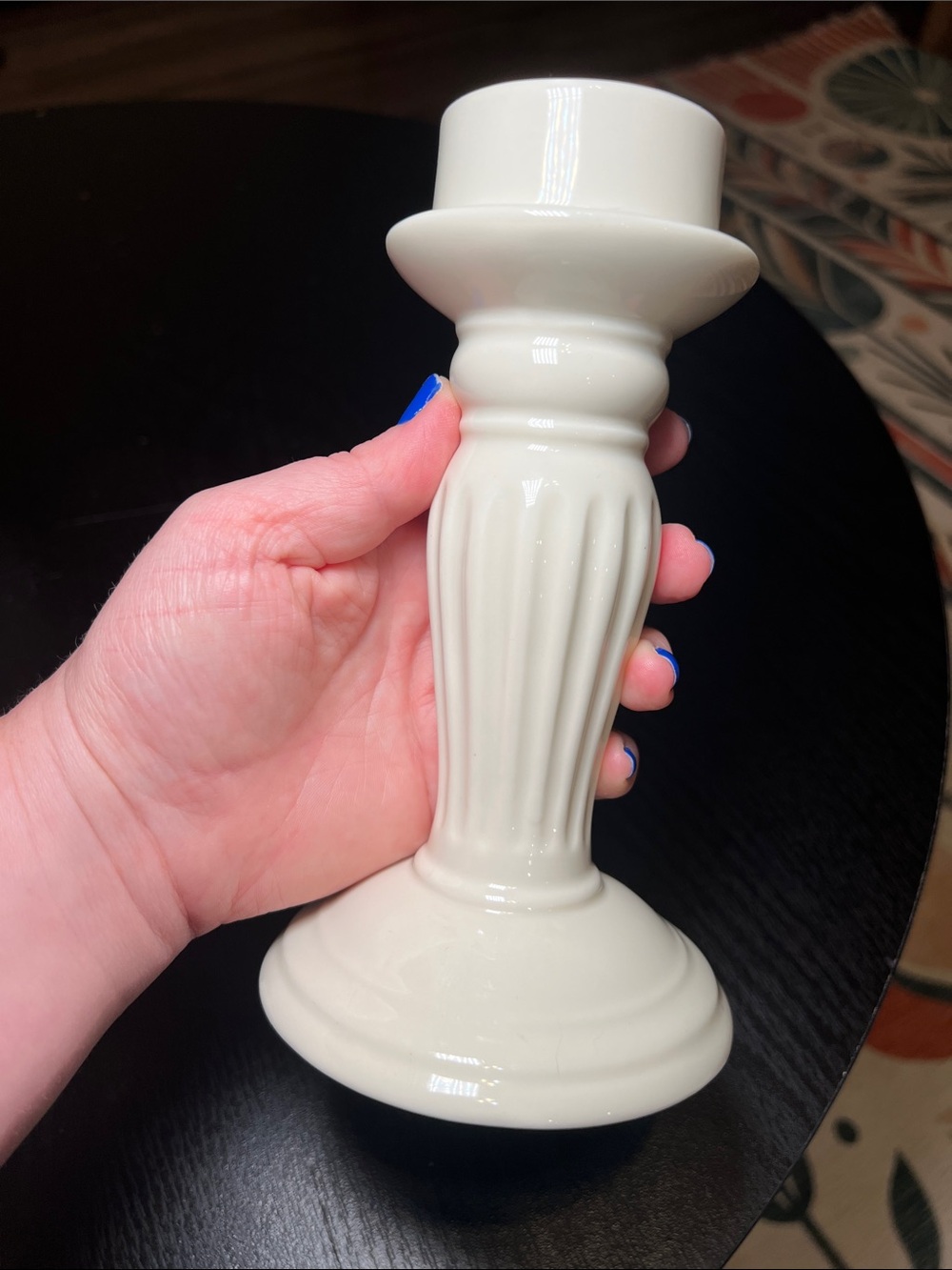 Yankee Candle Ivory Cream Ceramic Cutout Candle Holder Fairy Lamp - Picture 11 of 13